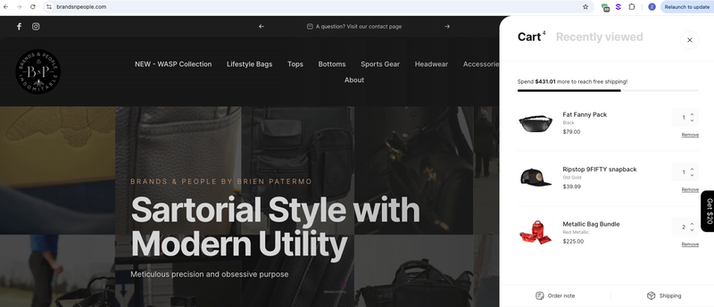 Modern E-commerce Web Design